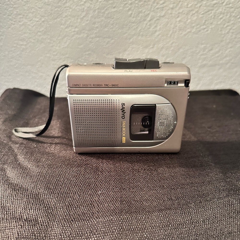 Sanyo TRC-960C Talk-Book Compact Cassette Recorder Fully Tested And Working